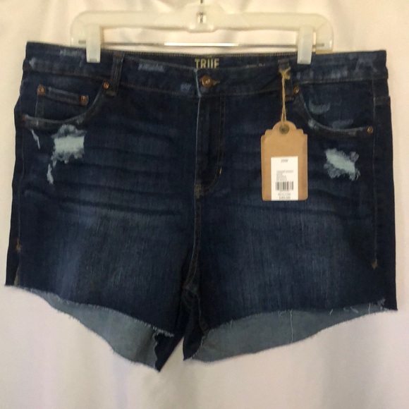 TRUE CRAFT PLUS women’s denim blue shorts. Size 20 W. Super soft stretch. - Picture 2 of 10